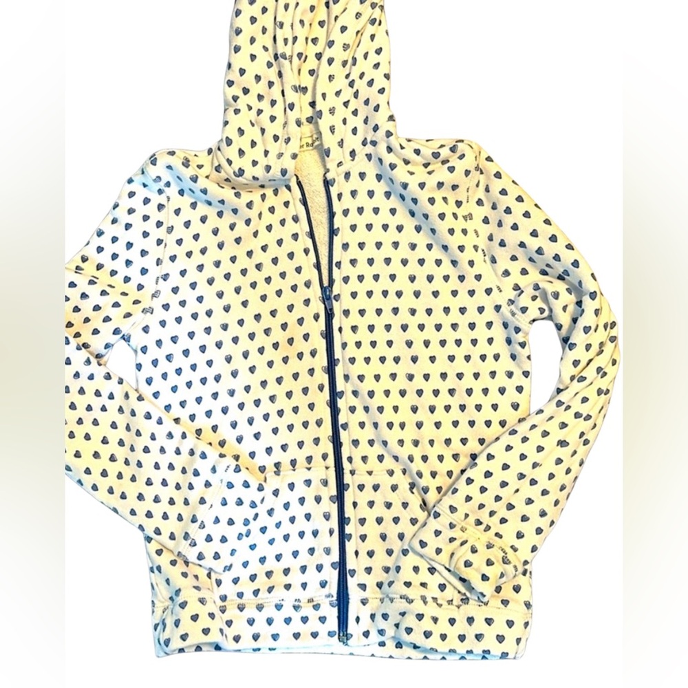 Girls ROLLER RABBIT “Hearts” zip up sweatshirt size 12